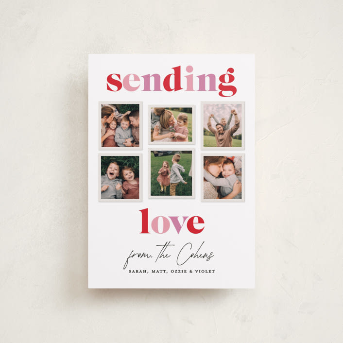 "Earthen" - Valentine's Day Cards in Rose by Sarah Curry - Front