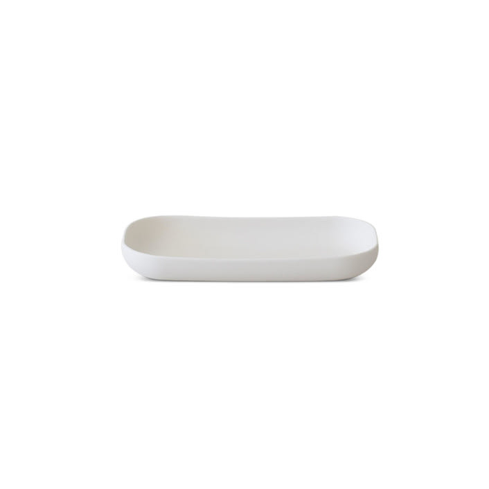 "Segment Medium Tray White" - Vanity Trays and Dishes in white by Tina Frey