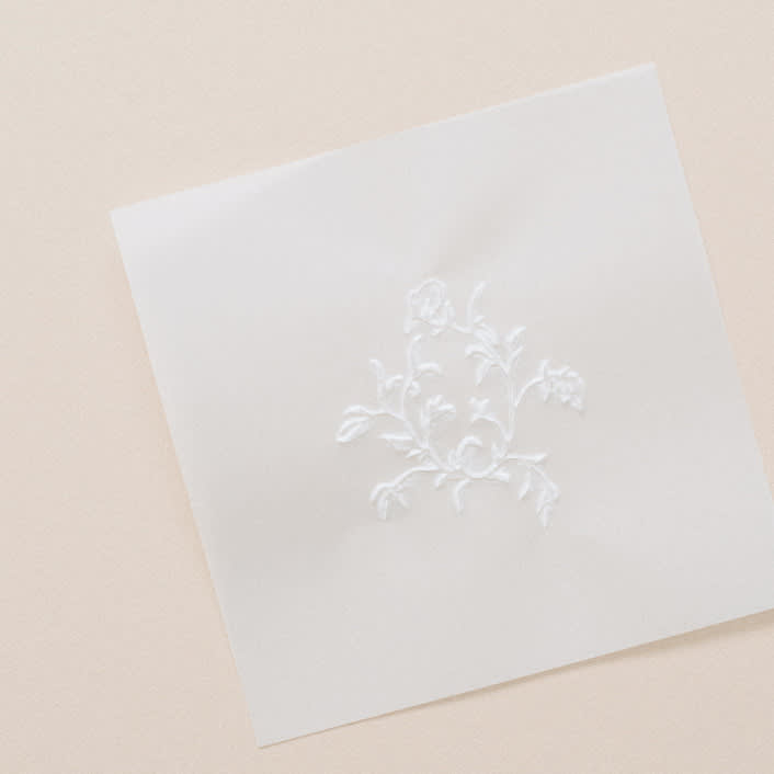 "Paper Embosser Design No.10 - Organic Wreath" - Embossers in silver by Jenny Sanders