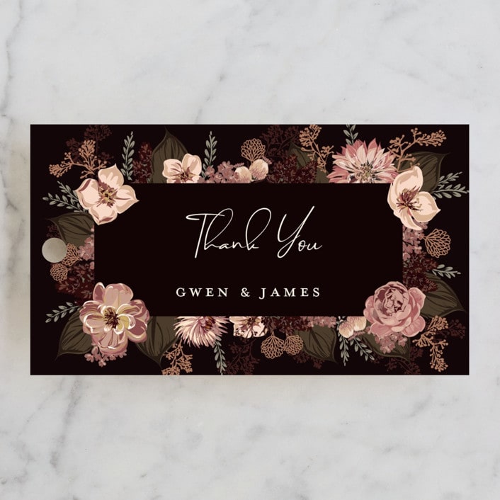 "Embracing" - Wedding Favor Tags in Autumn by Susan Moyal - Front