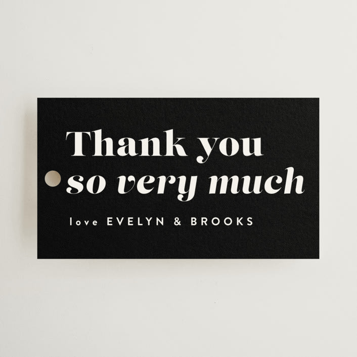 "Make it official" - Wedding Favor Tags in Panda by Lea Delaveris - Front