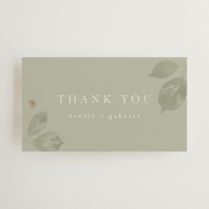 "Sonnet" - Wedding Favor Tags in Meadow by Kristie Kern - Front