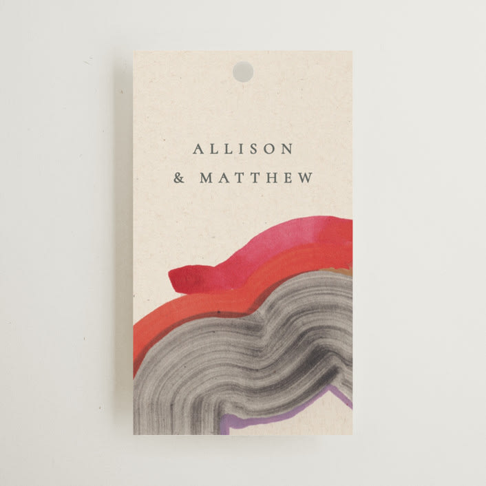 "Agate" - Wedding Favor Tags in Gem by Sumak Studio - Front