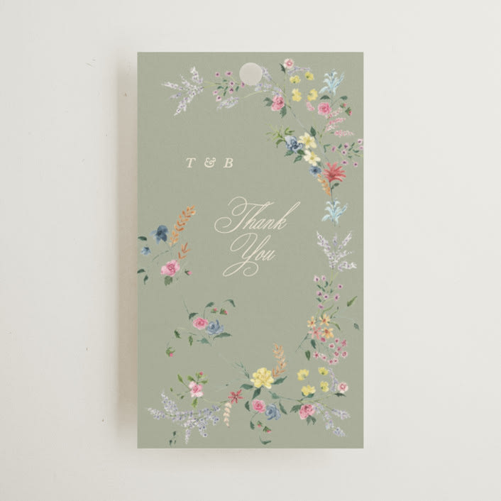 "whimsey floral" - Wedding Favor Tags in English Garden by Phrosné Barwood - Front
