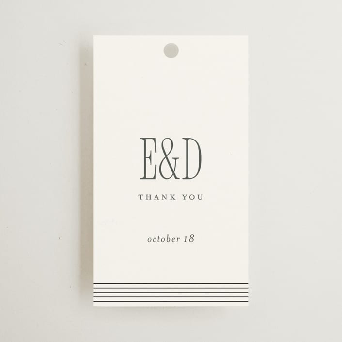 "ris al’amande" - Wedding Favor Tags in Sugar by chocomocacino - Front