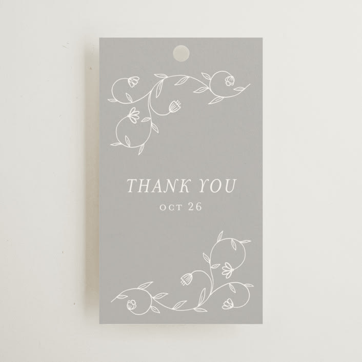 "cantuccini" - Wedding Favor Tags in Moon by chocomocacino - Front