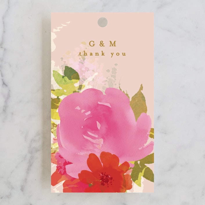 "Delightful" - Wedding Favor Tags in Delight by Phrosné Barwood - Front