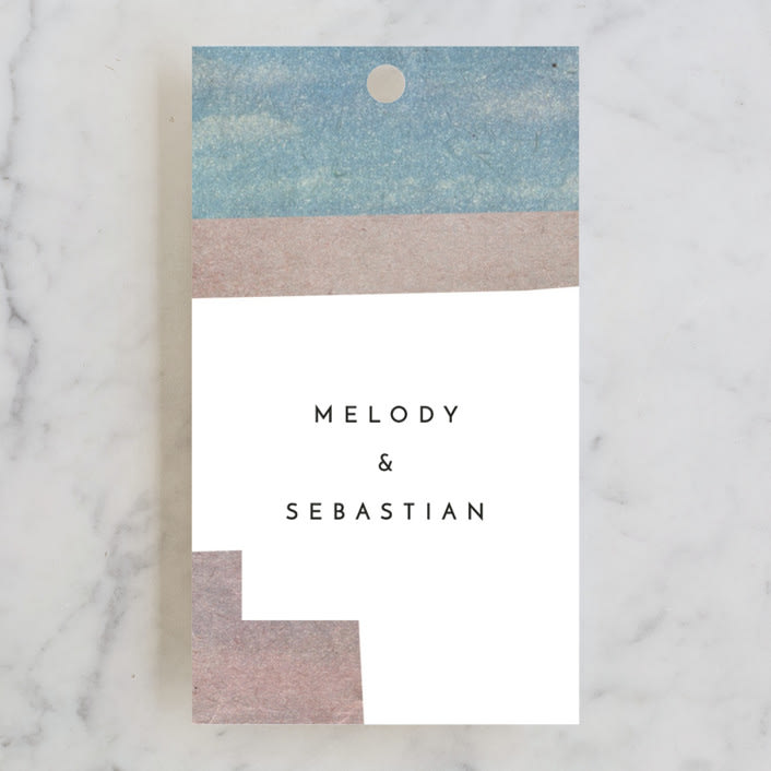 "sky poetry" - Wedding Favor Tags in Daylight by Sumak Studio - Front