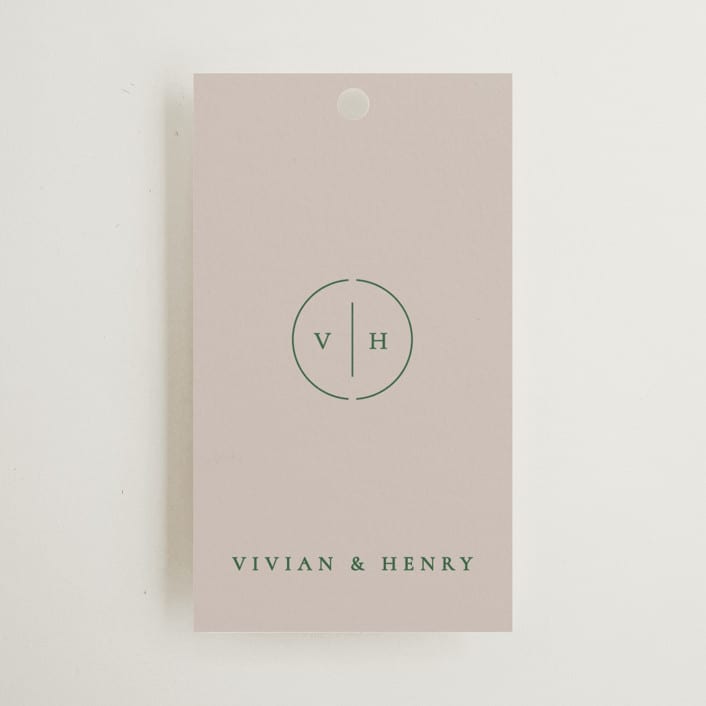 "wellness" - Wedding Favor Tags in Vineyard by Sumak Studio - Front