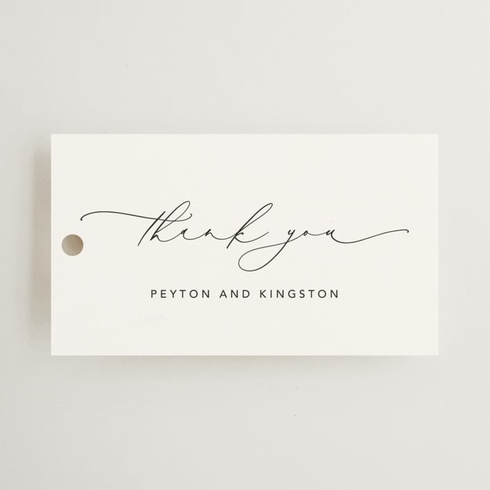 "Join Together" - Wedding Favor Tags in Inked by Design Lotus - Front