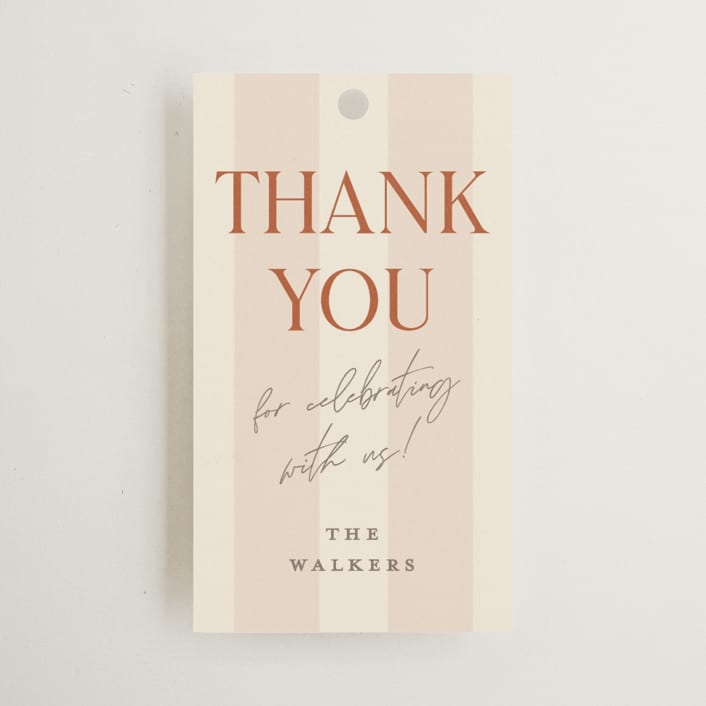 "Ambrosial" - Wedding Favor Tags in Butter by Pixel and Hank - Front