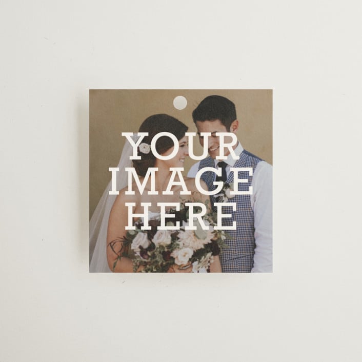 "The Big Picture" - Wedding Favor Tags in Ivory by Minted - Front