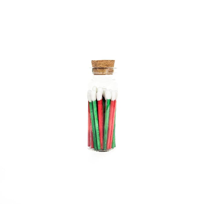 "Gold Wooden Long Tip Matches in Corked Glass Dome" - Matchbooks and Matches in multicolorassorted-colors by Summer Hedglin