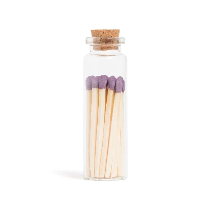 "Imperial Purple Matchsticks in Small Corked Vial" - Matchbooks and Matches in multicolorassorted-colors by Summer Hedglin