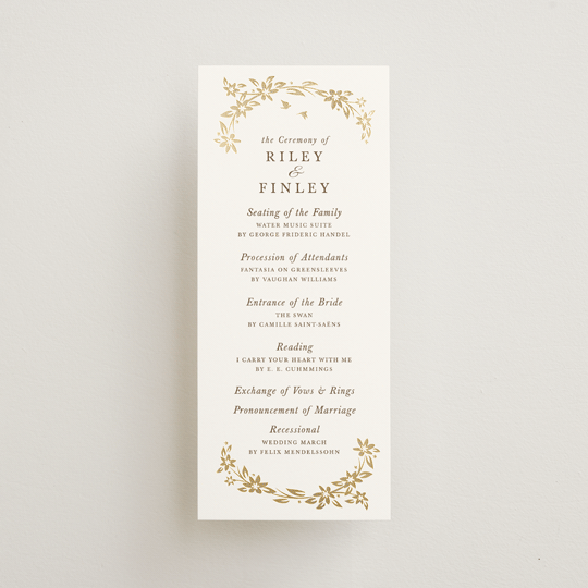 "In the country" - Wedding Programs in Forest by Paper Sun Studio - Front