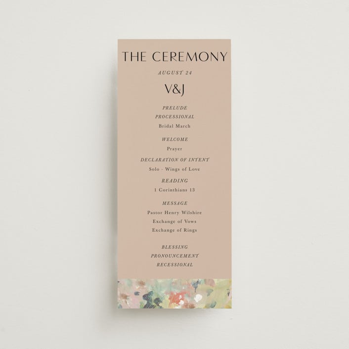 "english garden" - Wedding Programs in Daffodil by Lindsay Megahed - Front