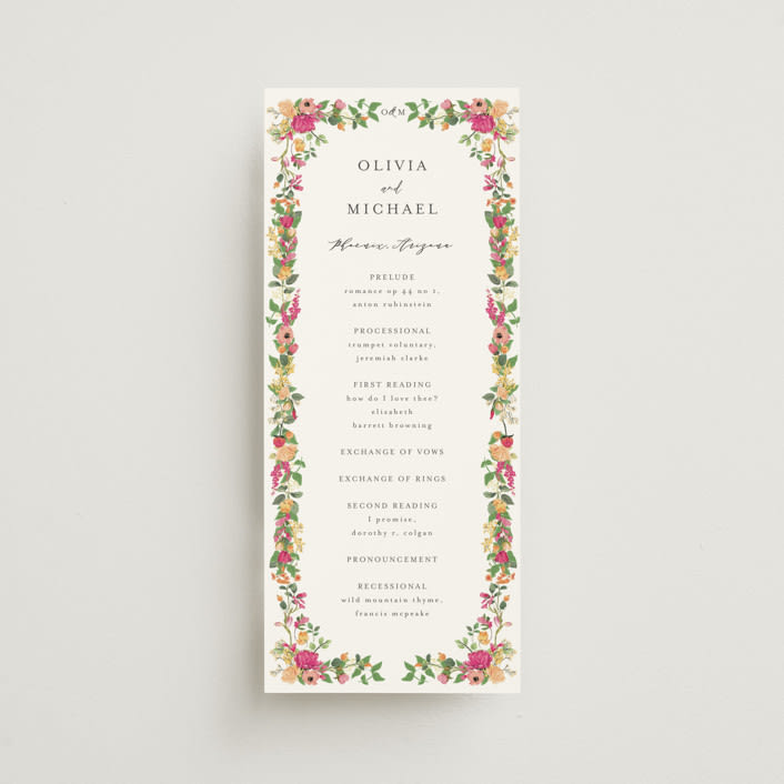 "Meadow Love" - Wedding Programs in Tropical by Susan Moyal - Front