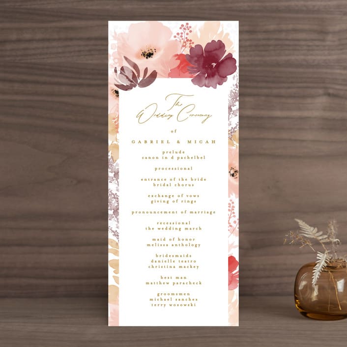 "autumn fest" - Wedding Programs in Autumn by Phrosné Barwood - Front