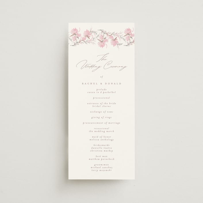"butter blossoms" - Wedding Programs in Posie by Phrosné Barwood - Front