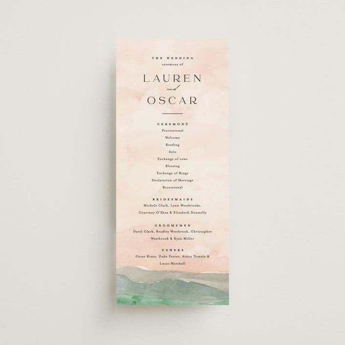 "Countryside" - Wedding Programs in Northern by Pixel and Hank - Front