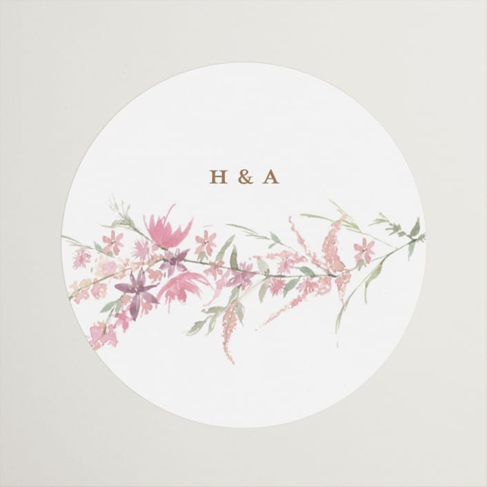 "meadow cross" - Wedding Favor Stickers in Spring by Phrosné Barwood - Front