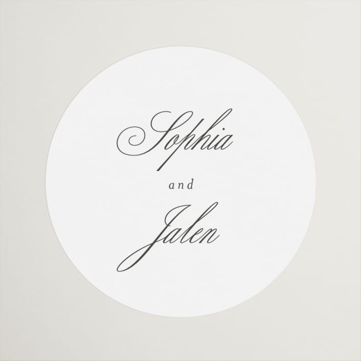 "From This Moment On" - Wedding Favor Stickers in Classique by Design Lotus - Front