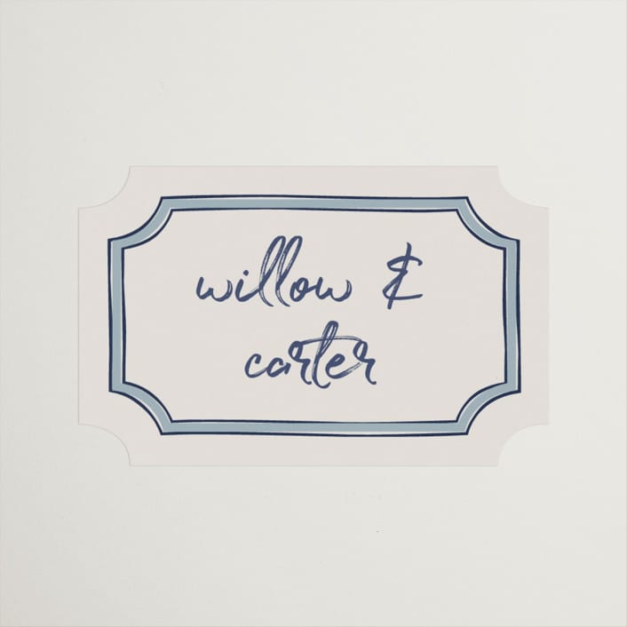 "Vase" - Wedding Favor Stickers in Neptune by Kelly Watkins - Sticker