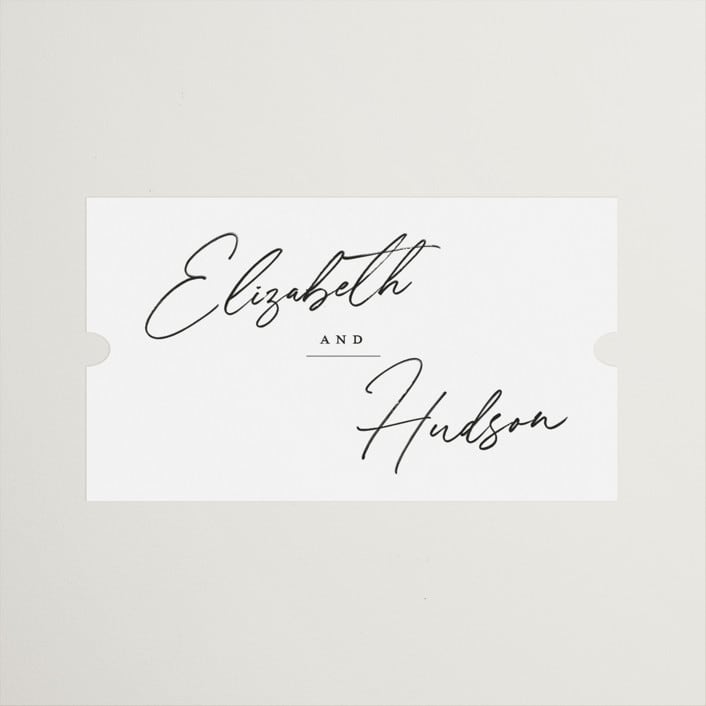 "Macaron" - Wedding Favor Stickers in Snow by Nicoletta Savod - Front