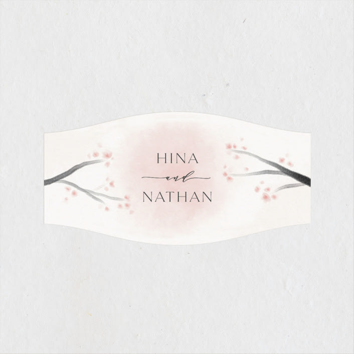 "Cherry Blossoms" - Wedding Favor Stickers in Cherry Blossom by Stephanie Hawkes - Front