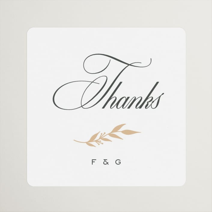 "tompouce" - Wedding Favor Stickers in Diamond by chocomocacino - Front