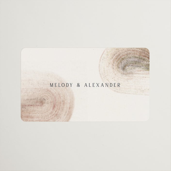 "gentleness" - Wedding Favor Stickers in Sand by Sumak Studio - Front
