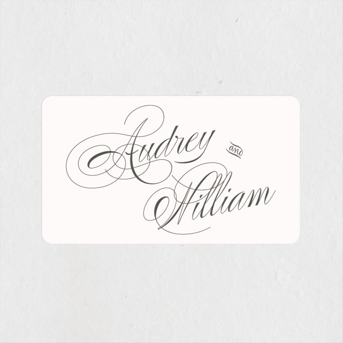 "Flora" - Wedding Favor Stickers in Blush by Nicoletta Savod - Front