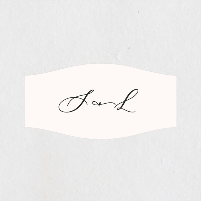 "Eternal" - Wedding Favor Stickers in Ecru by Carly Reed Walker - Front