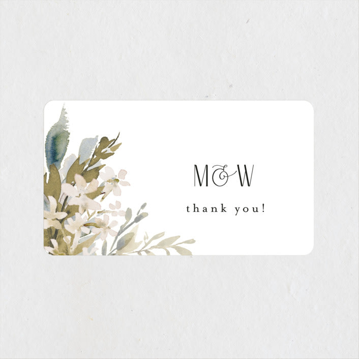"Wedding Festive" - Wedding Favor Stickers in Frost by Chris Griffith - Front