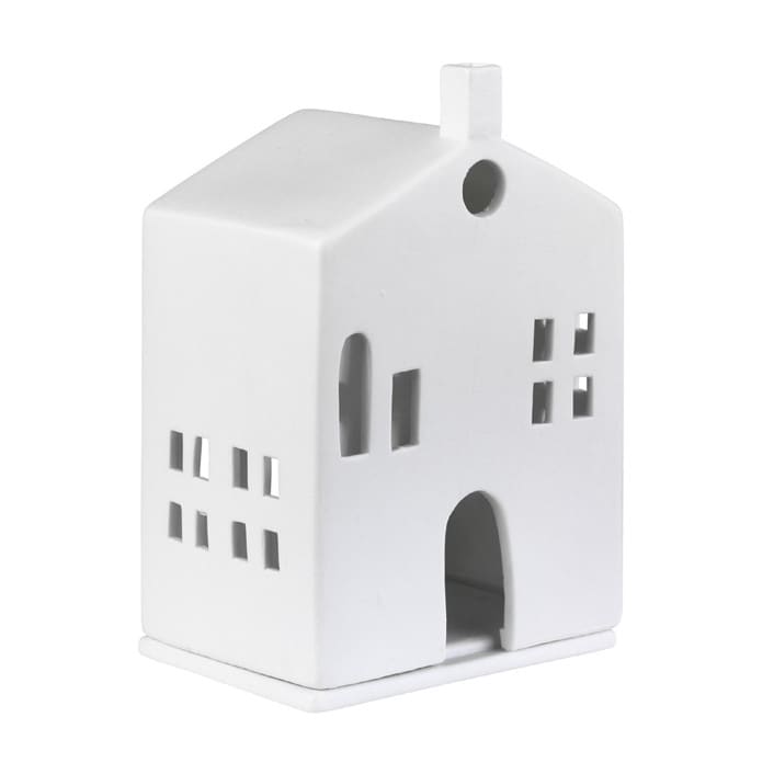 "Village House - Round Door - 5.9"" - Christmas Decorations in white by Räder Designs