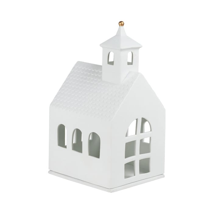 "Village House Chapel - 8.9"" - Christmas Decorations in white by Räder Designs
