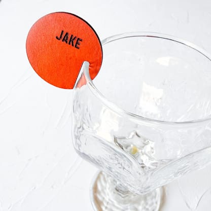 Personalized Stemless Wine Charms, Set of 10