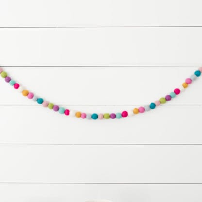 Seamstress Felt Ball Garland