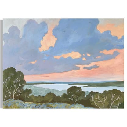 "Peach Skies" - 40 x 30 - Original Painting