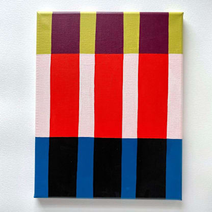 Ochre Stripes in Fall Original Artwork