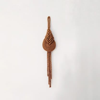 Pipa Knot Wall Hanging in Camel