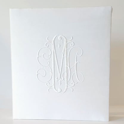Wedding Memory Book — White Silk