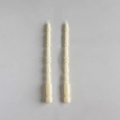 SET OF 2 - SPINDLE LEG TAPERS // CATHEDRAL