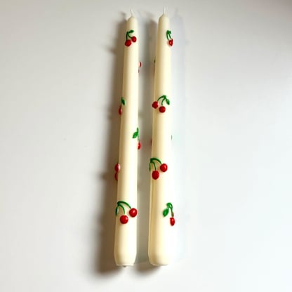 White Cherry Taper Set