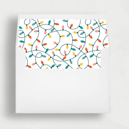 Holiday Festive Lights | Set of 25 Envelope Liners