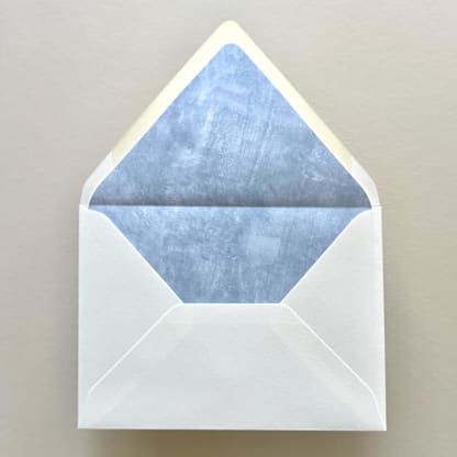 A7 Envelope Liners Fresco Texture in Arctic Blue for Euro Flap Envelopes | Pack of 10