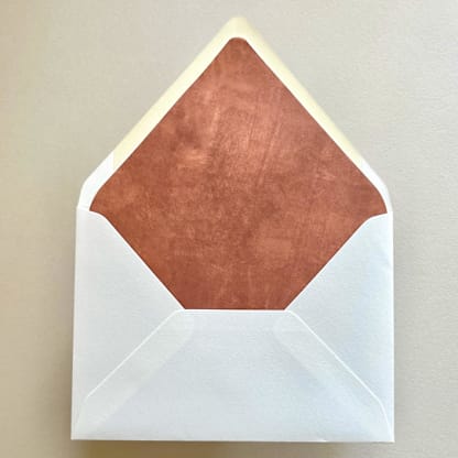 A7 Envelope Liners Fresco Texture in Pumpkin Orange | Pack of 10