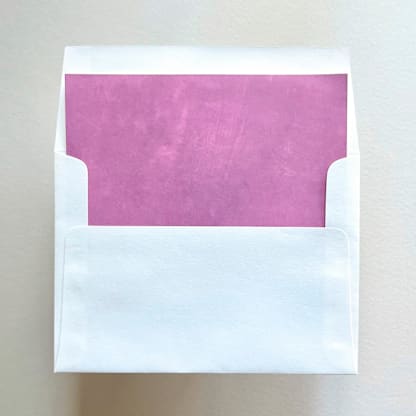 A7 Envelope Liners Fresco Texture in Hot Pink for Straight Flap Envelopes | Pack of 10