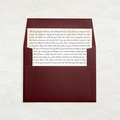 A7 Envelope Liners Square Flap // 'Twas the Night (Set of 25)