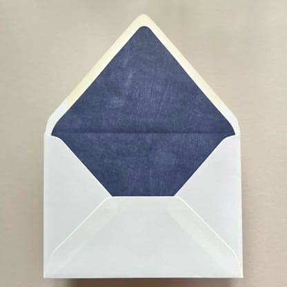 A7 Envelope Liners Fresco Texture in Ocean Blue for Euro Flap Envelopes | Pack of 10